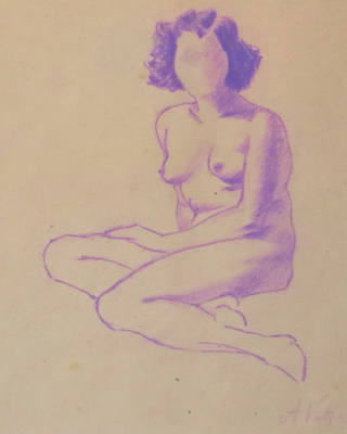 Alfredo Volpi - Nú feminino
