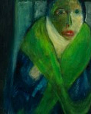 José Maria de Souza - Figura com Manto Verde
