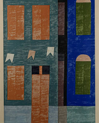 Alfredo Volpi - Fachada e bandeiras