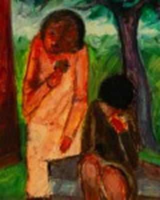 José Maria de Souza - Meninos no Jardim