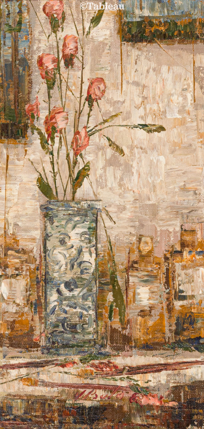 José Paulo Moreira da Fonseca - Rosas no ateliê
