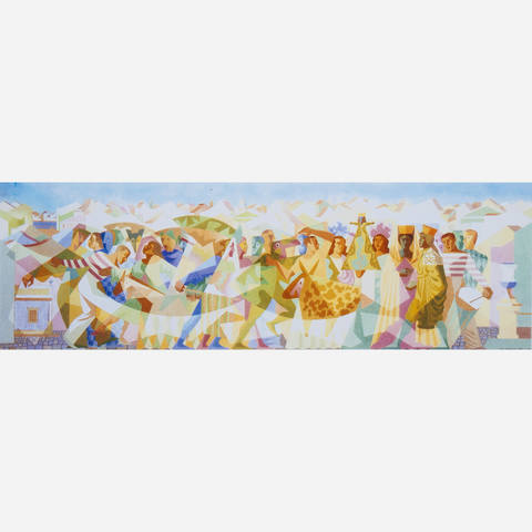 Maracatú, ( Estudo Para Painel do Cimena São Luiz- Recife