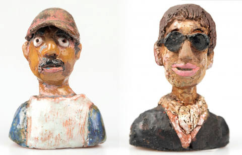 Homem de Chapéu e Homem de Óculos
