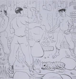 Candido Portinari - BorrachaEstudo para Afresco do Min. da Educação Rio de Janeiro