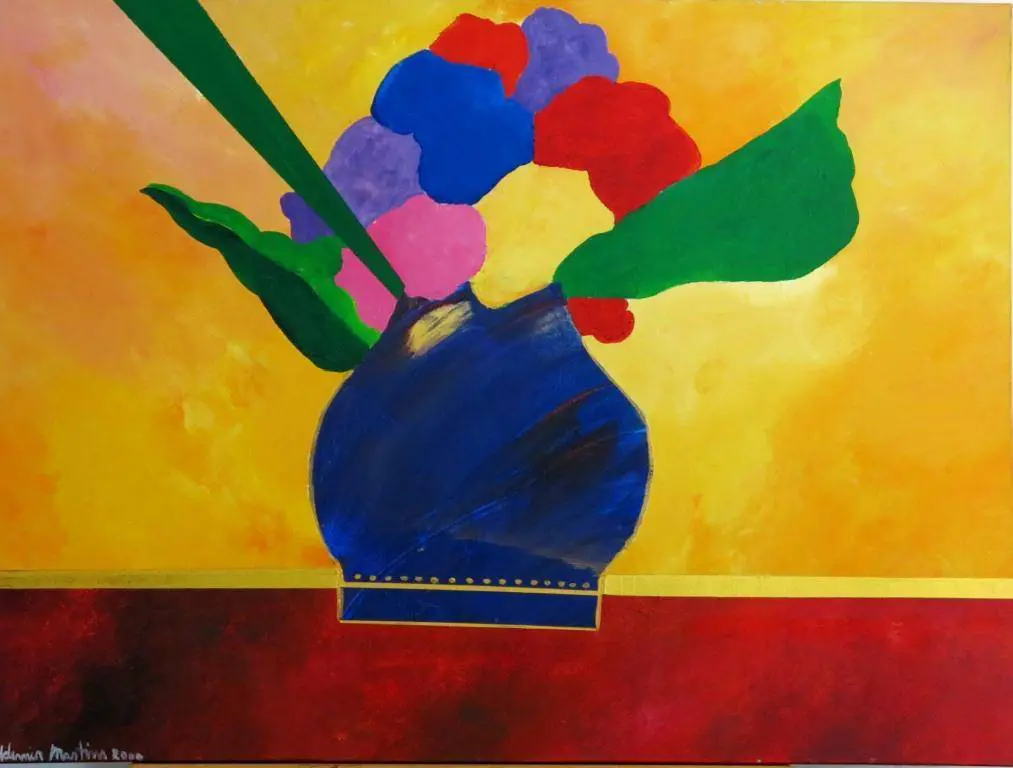 Aldemir Martins - Vaso com flores