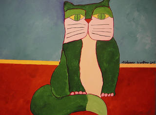 Aldemir Martins - Gato verde