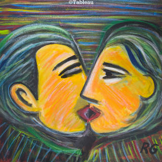 Rubens Gerchman - O Beijo