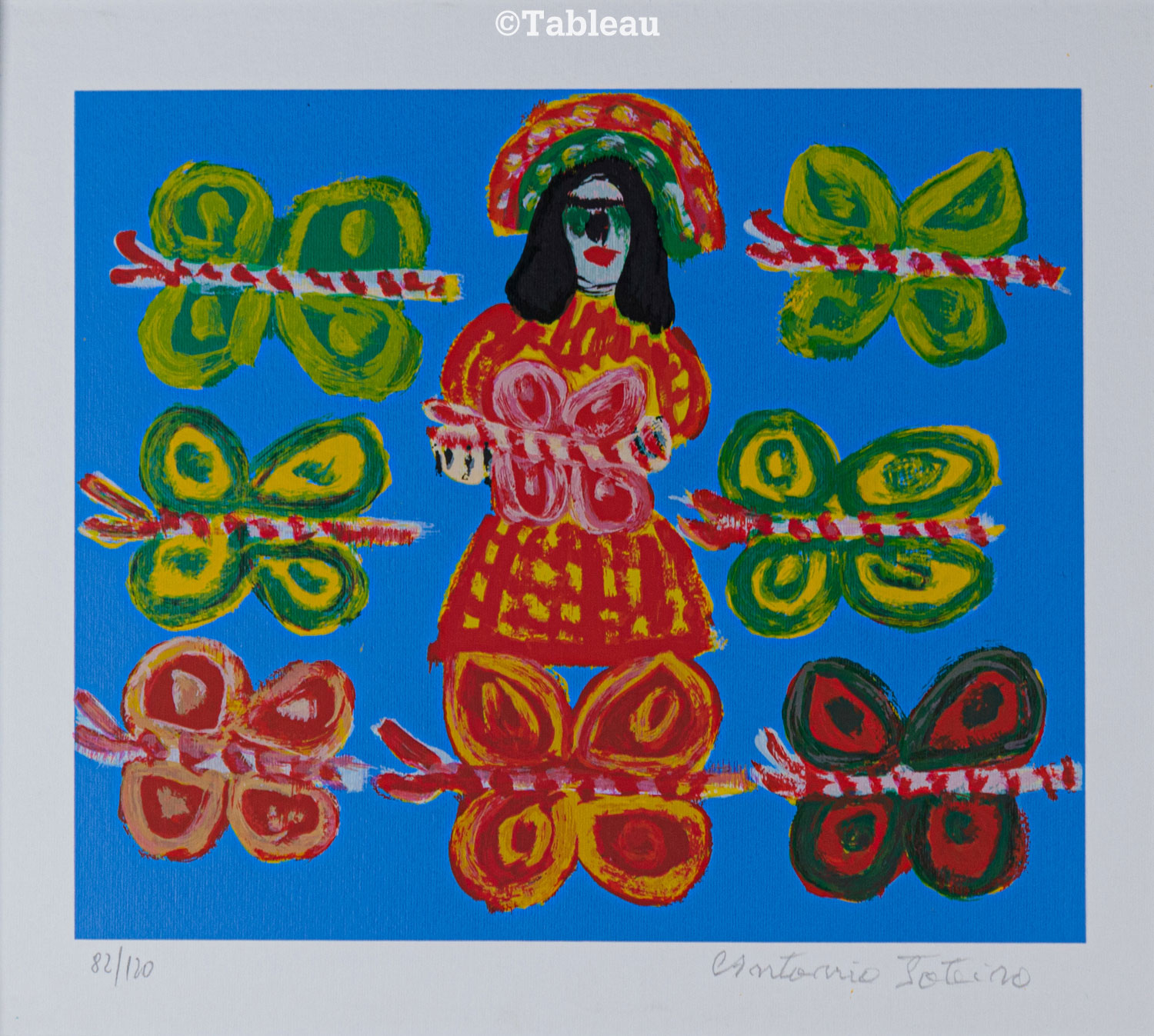 Antonio Poteiro - Figura e borboletas