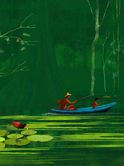 Canoeiros e Jaçanã III