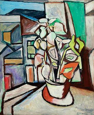 Aldo Bonadei - Vaso com flores