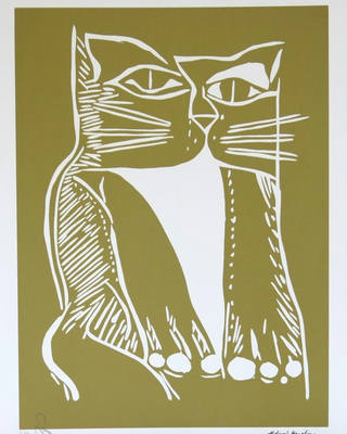 Aldemir Martins - Gato Monocromatico