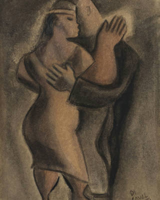 Emiliano di Cavalcanti - Casal dançando