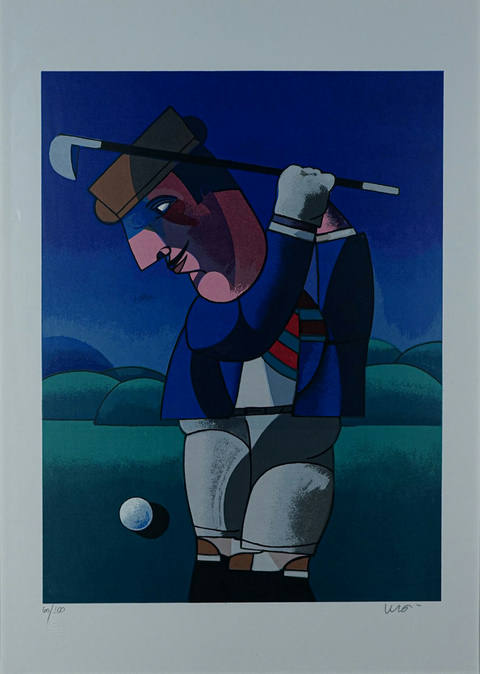 Jogando golfe