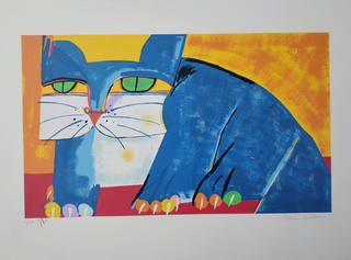 Aldemir Martins - Gato Azul