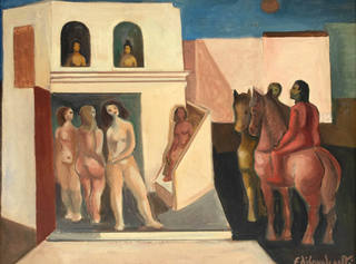 Emiliano di Cavalcanti - Figura Feminina Com Cavalos