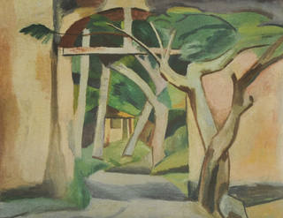 Aldo Bonadei - Entrada da Fazenda