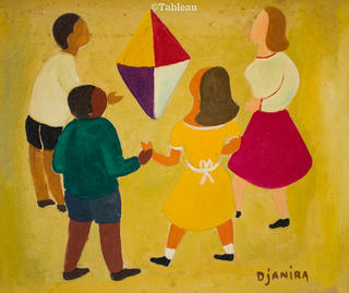 Djanira da Motta e Silva - Crianças soltando balão