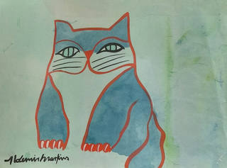 Aldemir Martins - Gato Azul