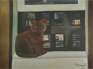 Emiliano di Cavalcanti - Gato na Janela
