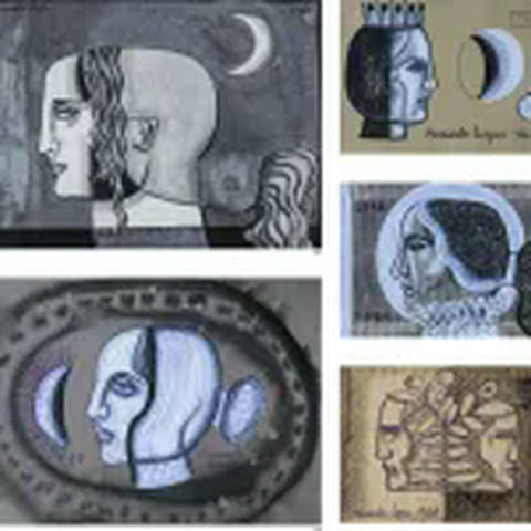 Conjunto de 5 Desenhos