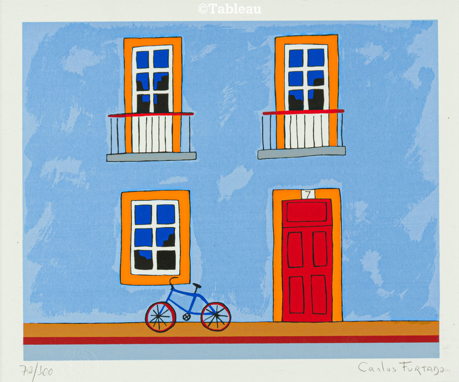 Fachada azul