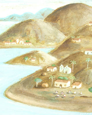 Fulvio Pennacchi - Paisagem com Casas
