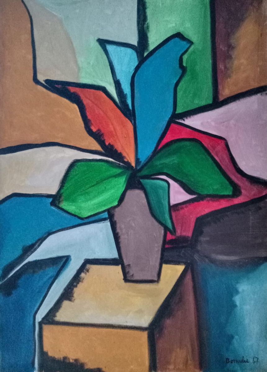 Aldo Bonadei - Vaso com flores