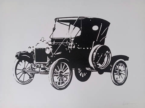 Carro antigo preto