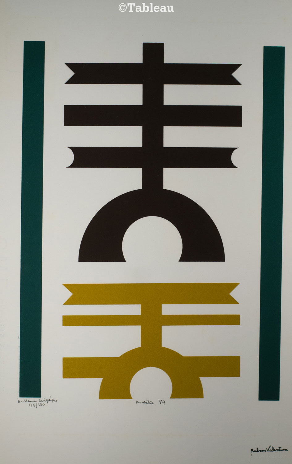 Rubem Valentim - Emblema serigráfico