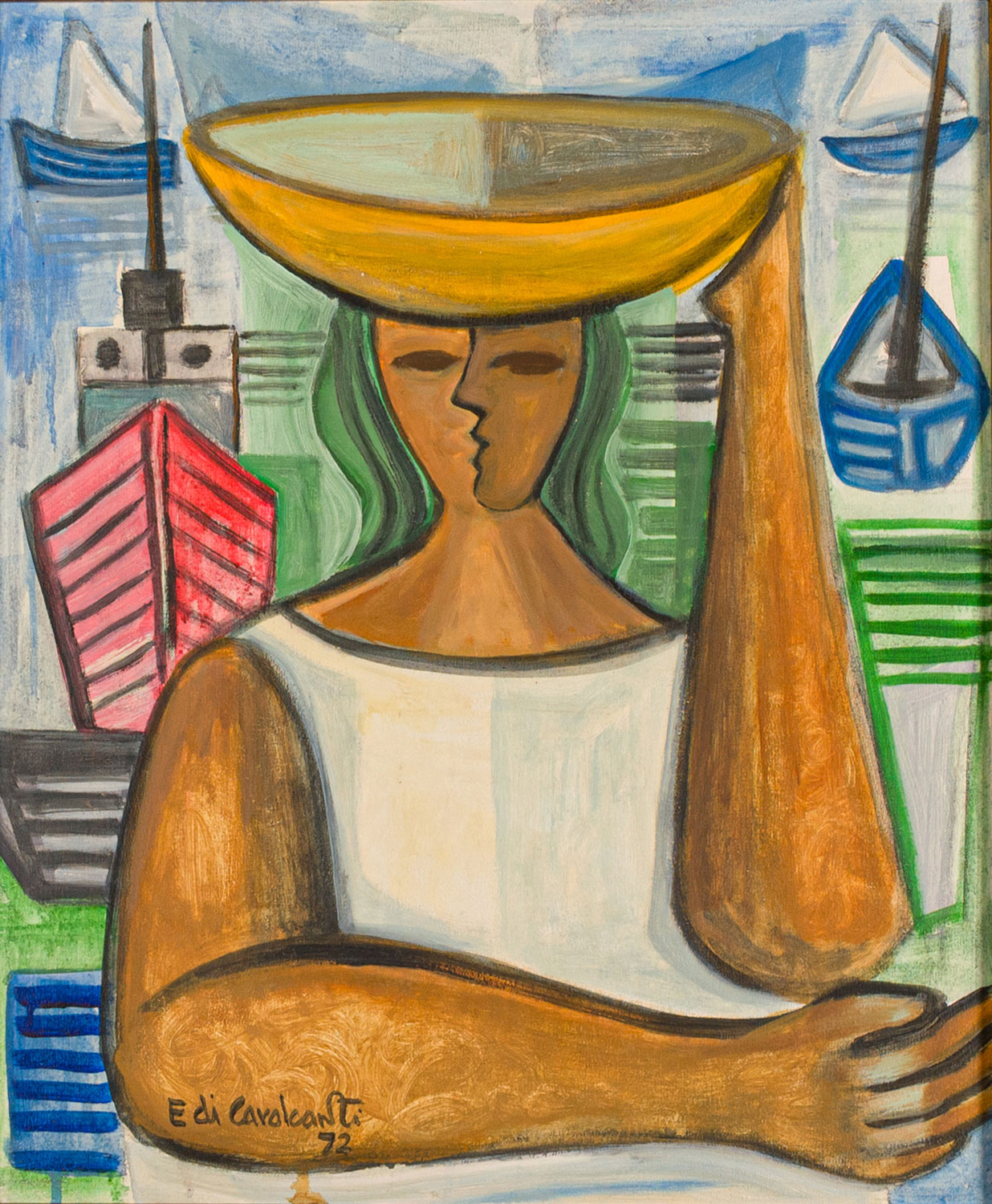 Emiliano di Cavalcanti - Figura e marinha