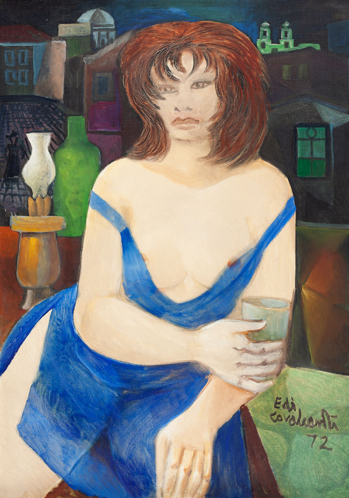 Mulata com Vestido Azul