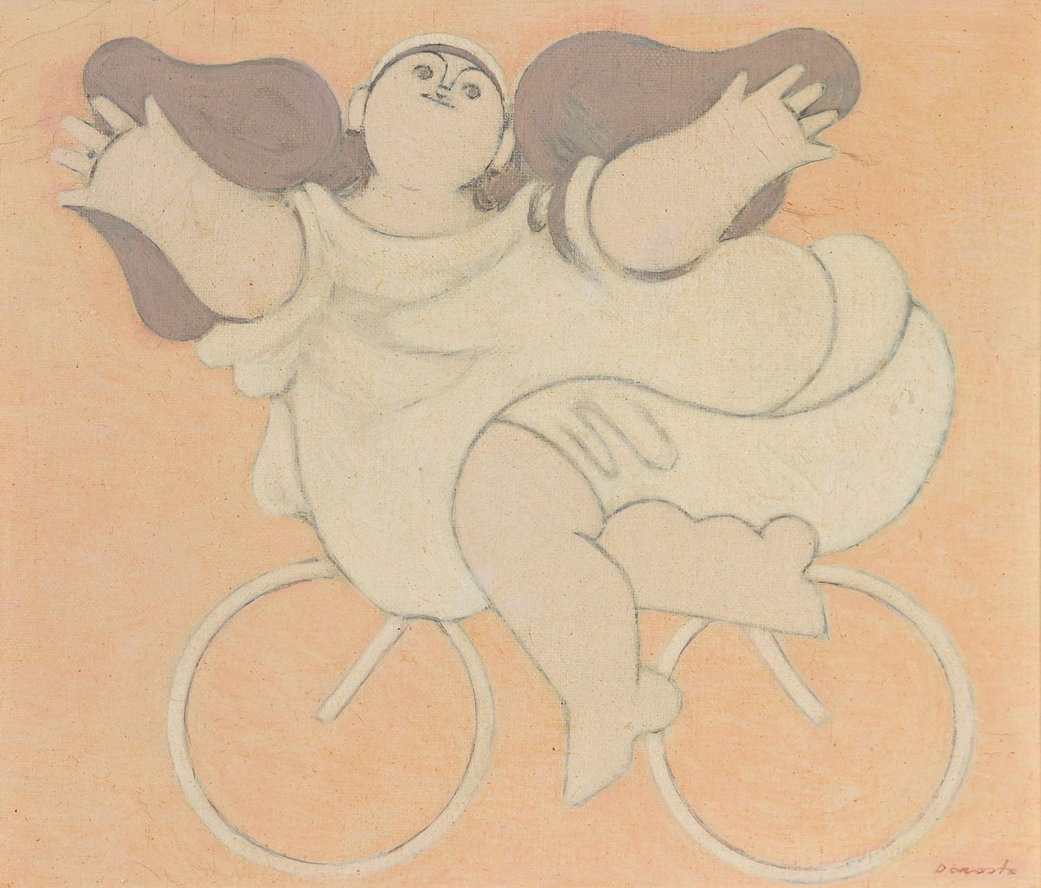 Milton Dacosta - Menina e bicicleta