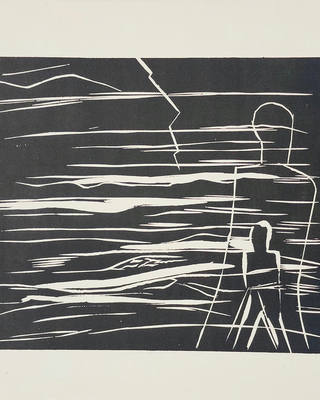 Lasar Segall - Mar com figuras