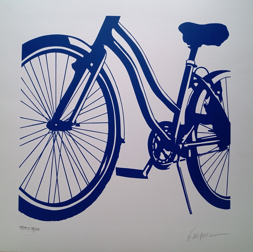 Bicicleta azul