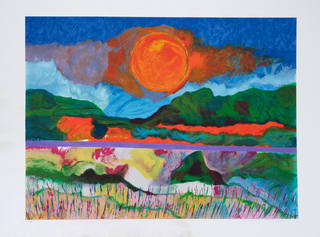 Aldemir Martins - Paisagem com Sol