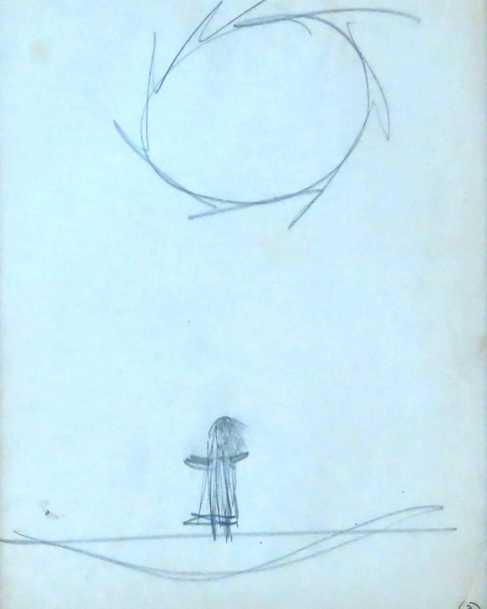 Aldemir Martins - Figura com Paisagem
