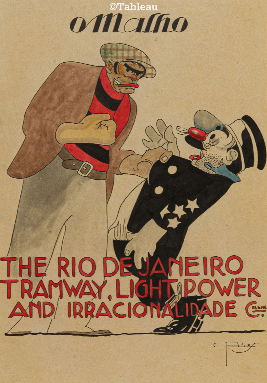 Capa da revista "o malho"