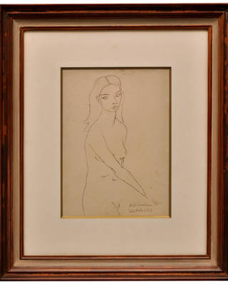 Emiliano di Cavalcanti - Figura Feminina Nua em Pose