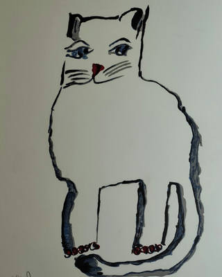 Aldemir Martins - Gato Branco