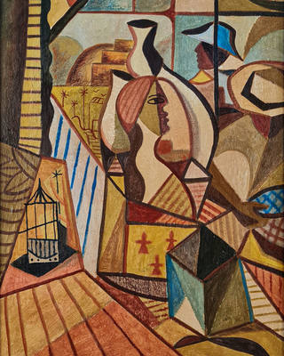 Emiliano di Cavalcanti - Composição e figuras