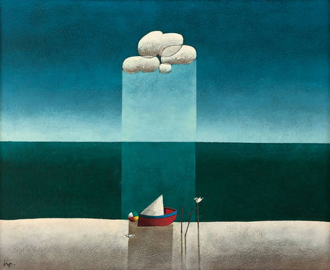 Marinha com Nuvens