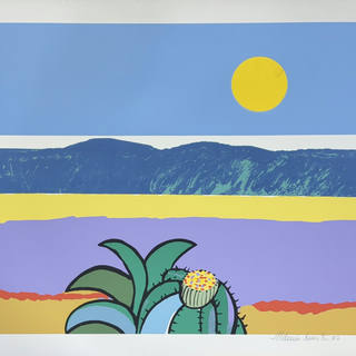Aldemir Martins - Paisagem com cactus