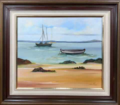 Marinha com barcos