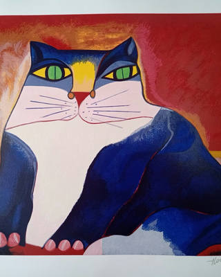 Aldemir Martins - Gato Azul