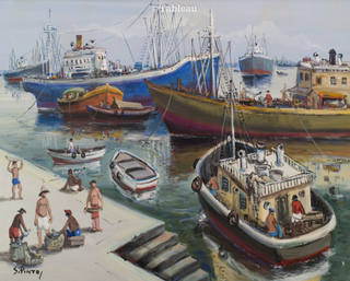 Sylvio Pinto - Barcos no cais