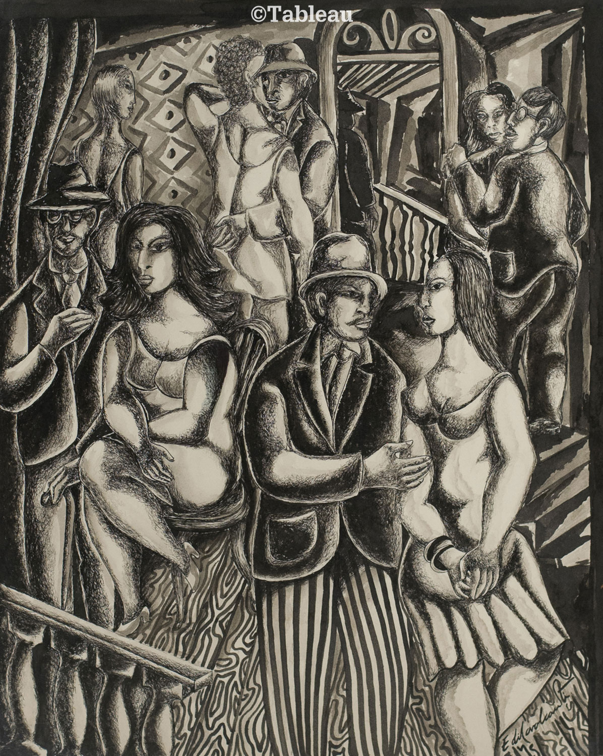 Emiliano di Cavalcanti - Cena de bordel