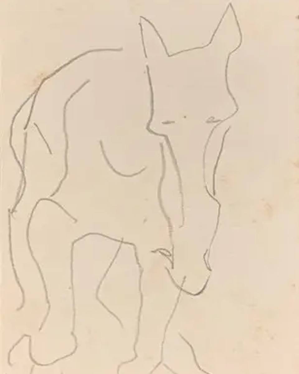 Aldemir Martins - Cavalo Estudo
