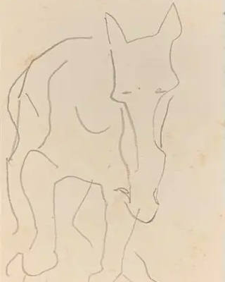Aldemir Martins - Cavalo Estudo