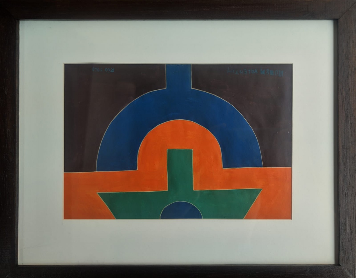 Rubem Valentim - Emblema, datado Rio