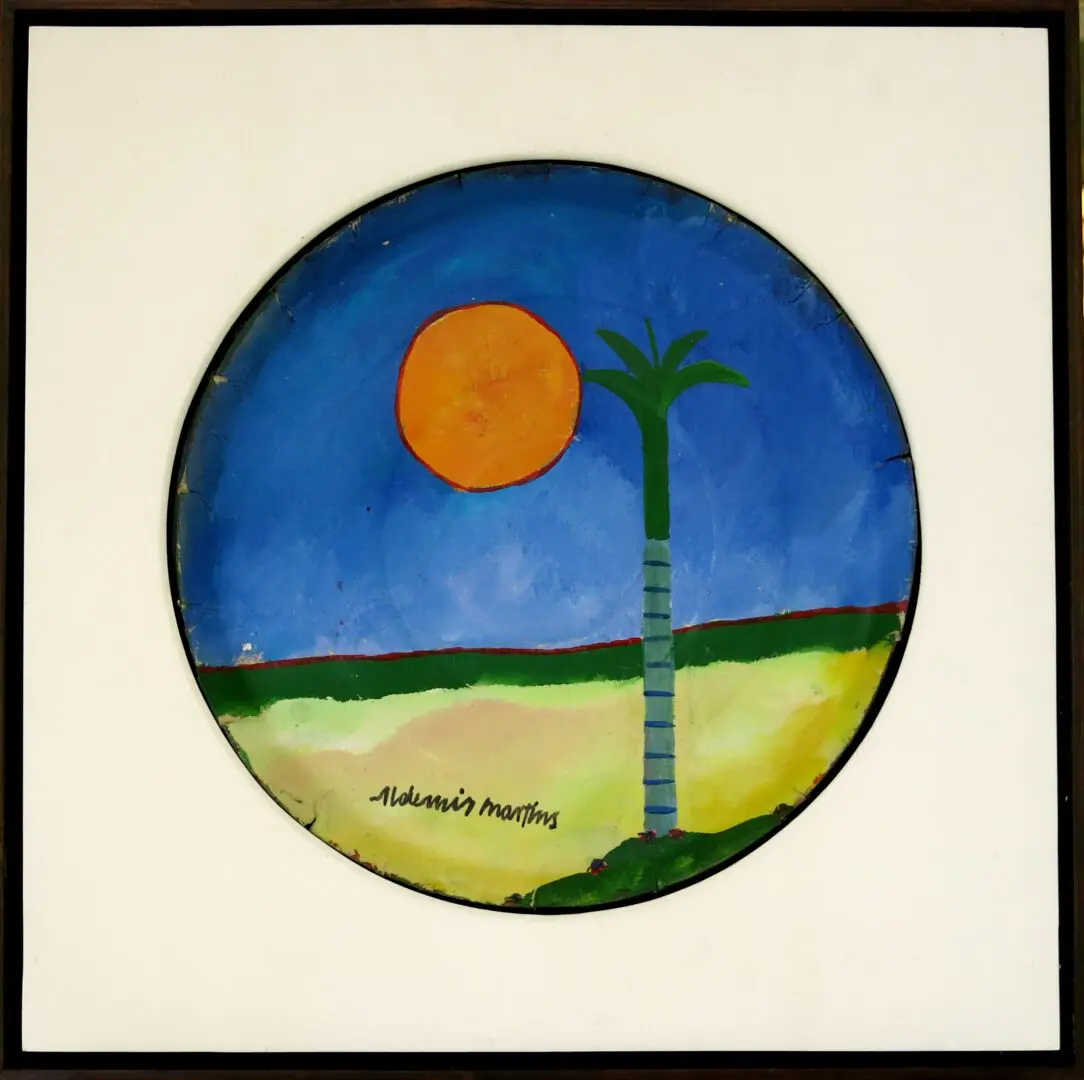 Aldemir Martins - Marinha com Coqueiro